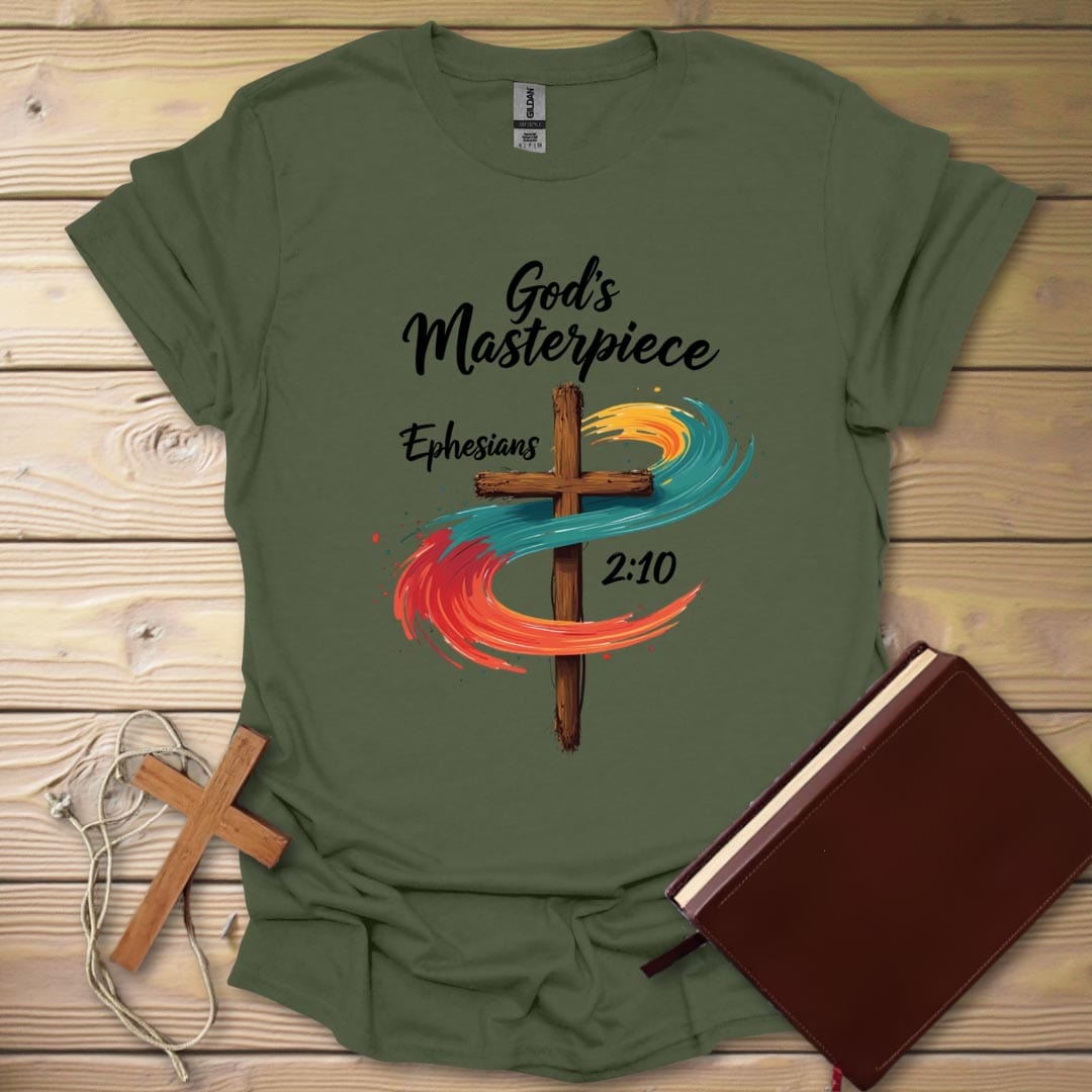 Artistic Blessing T-Shirt Military Green / S