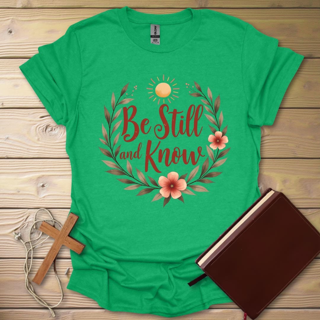 Be Still T-Shirt Heather Irish Green / S