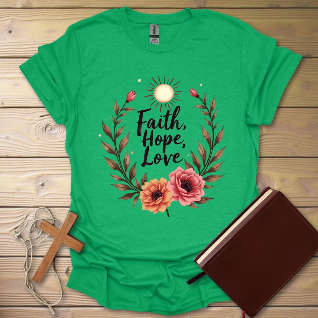 Boho Blessings T-Shirt Heather Irish Green / S