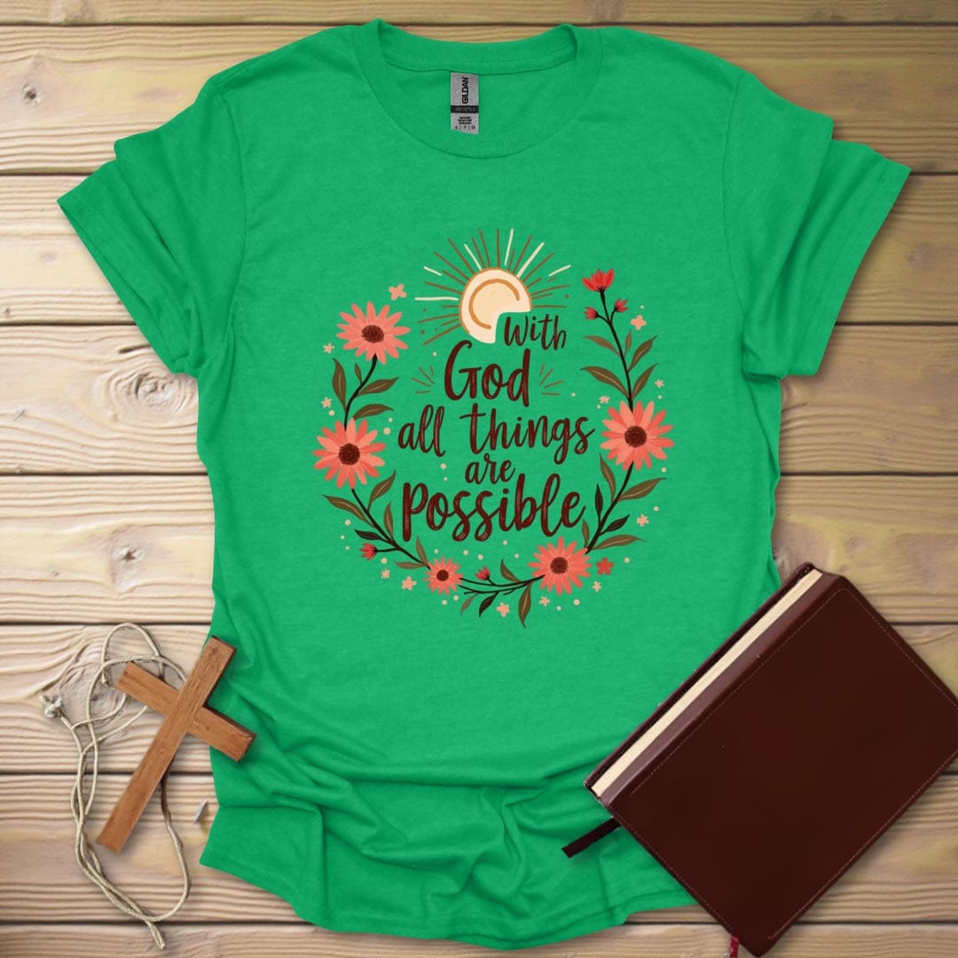 Boho Faith T-Shirt Heather Irish Green / S