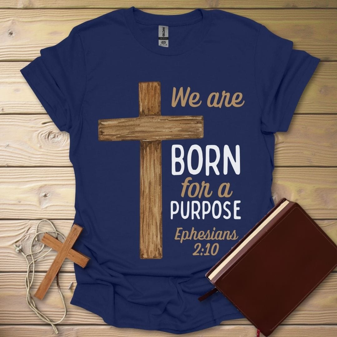Born For A Purpose T-Shirt Navy / S