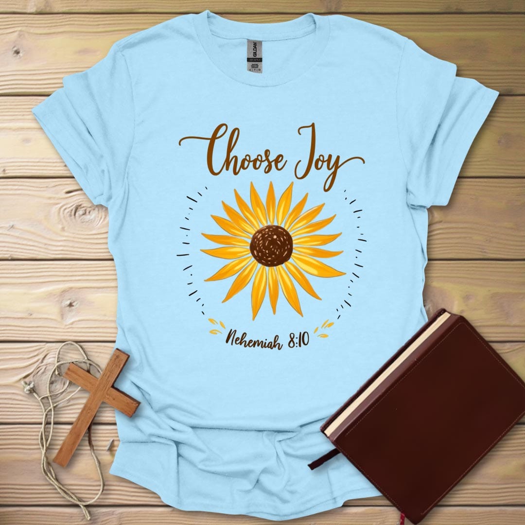 Choose Joy T-Shirt Light Blue / S