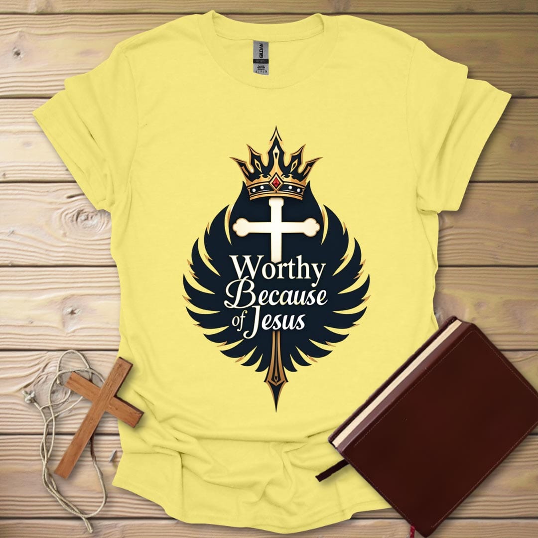 Crown of Faith T-Shirt Cornsilk / S