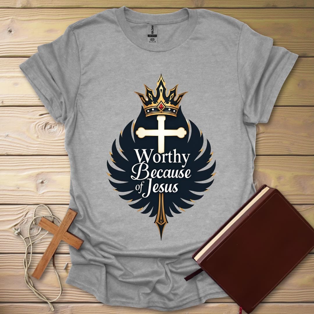 Crown of Faith T-Shirt Sport Grey / S
