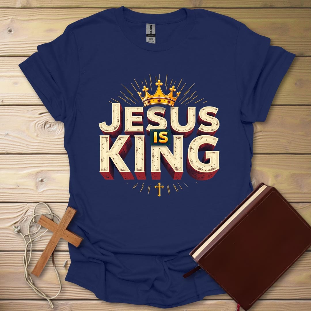 Crowned Faith T-Shirt Navy / S