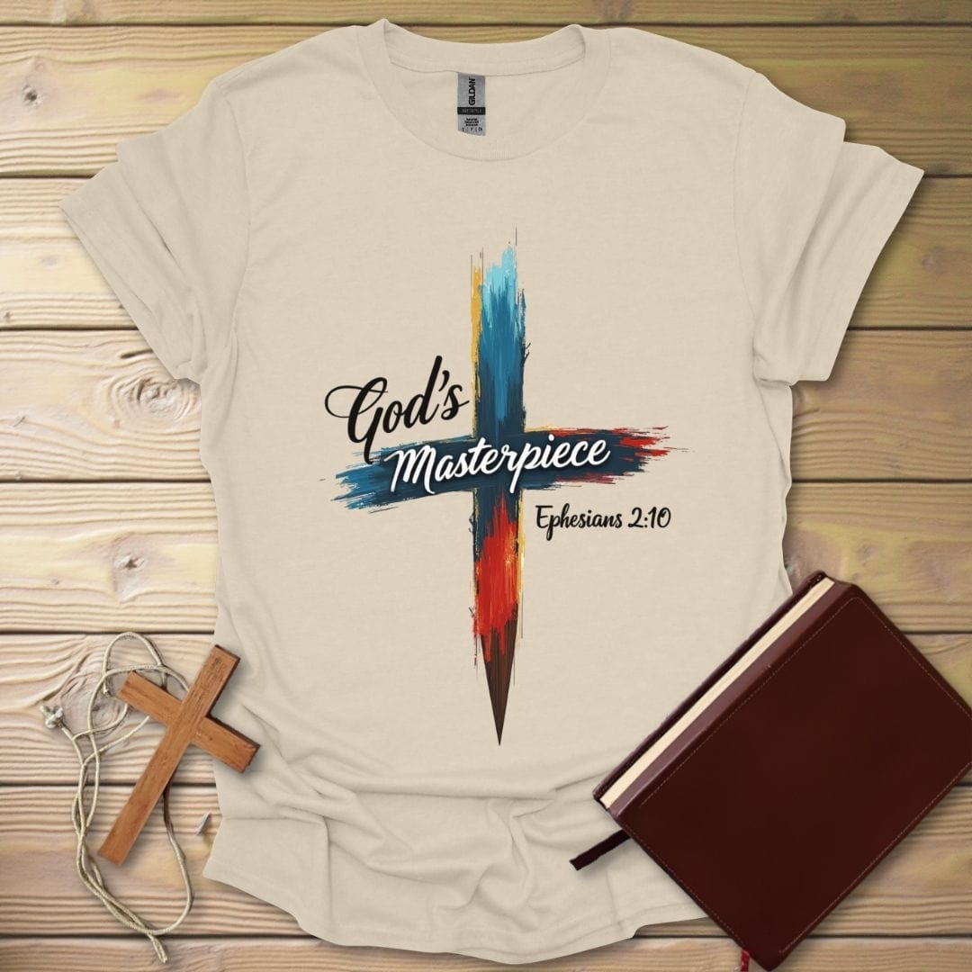 Divine Art Cross T-Shirt Natural / S