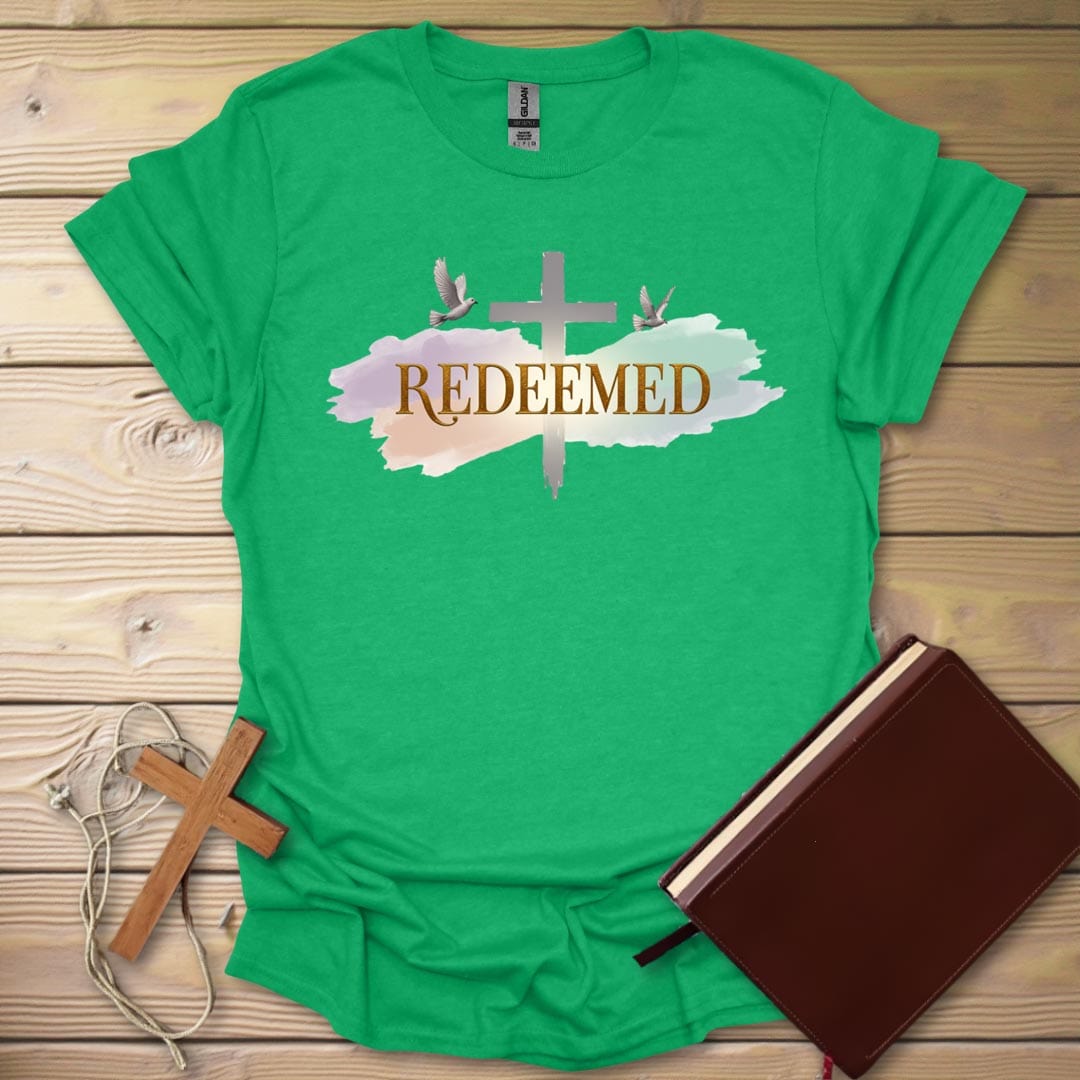 Divine Artistry Redeemed T-Shirt Heather Irish Green / S