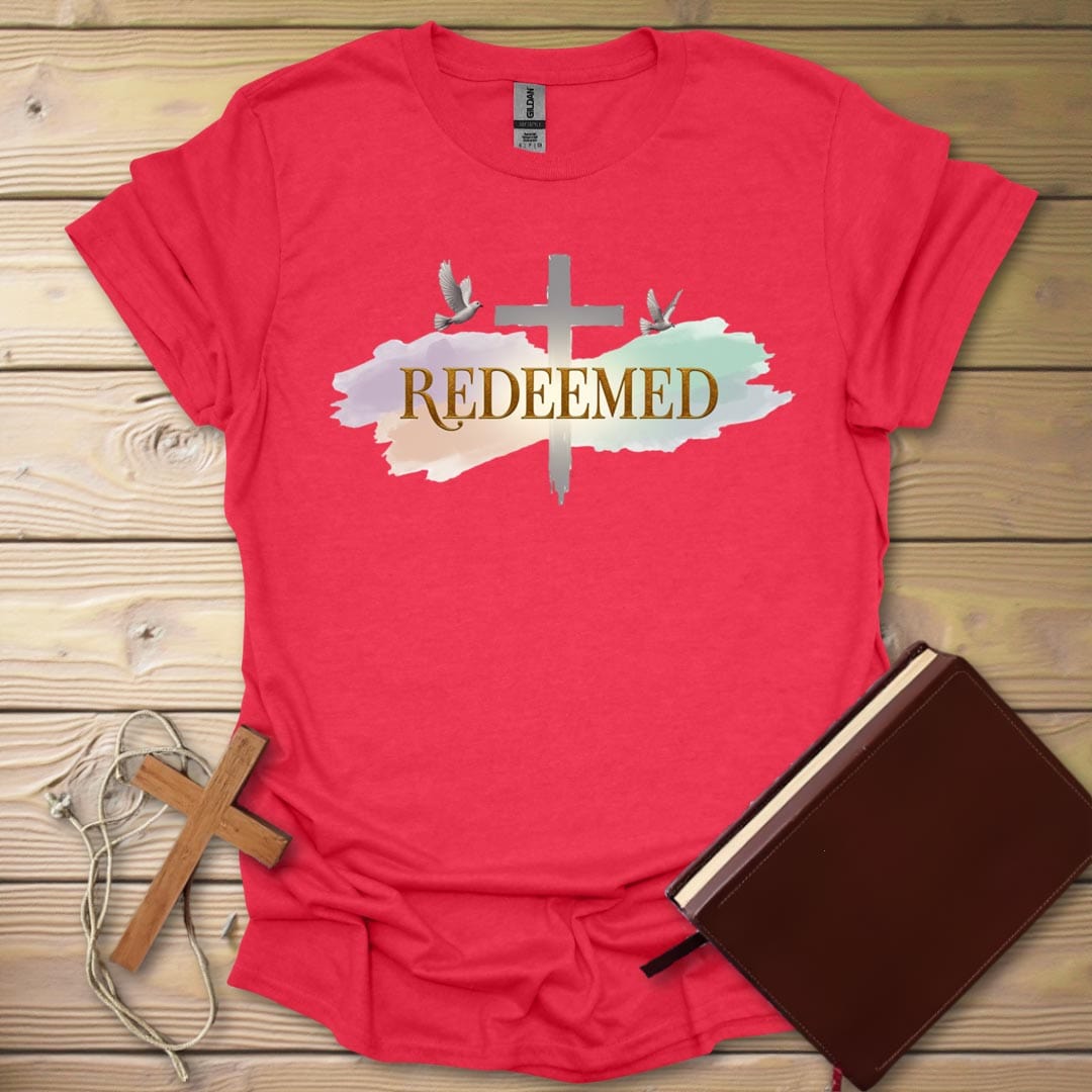 Divine Artistry Redeemed T-Shirt Heather Red / S