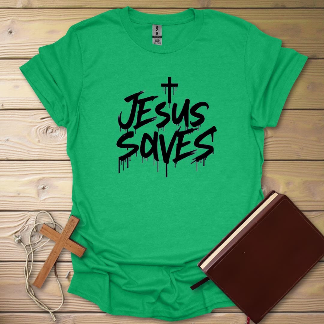 Divine Graffiti T-Shirt Heather Irish Green / S