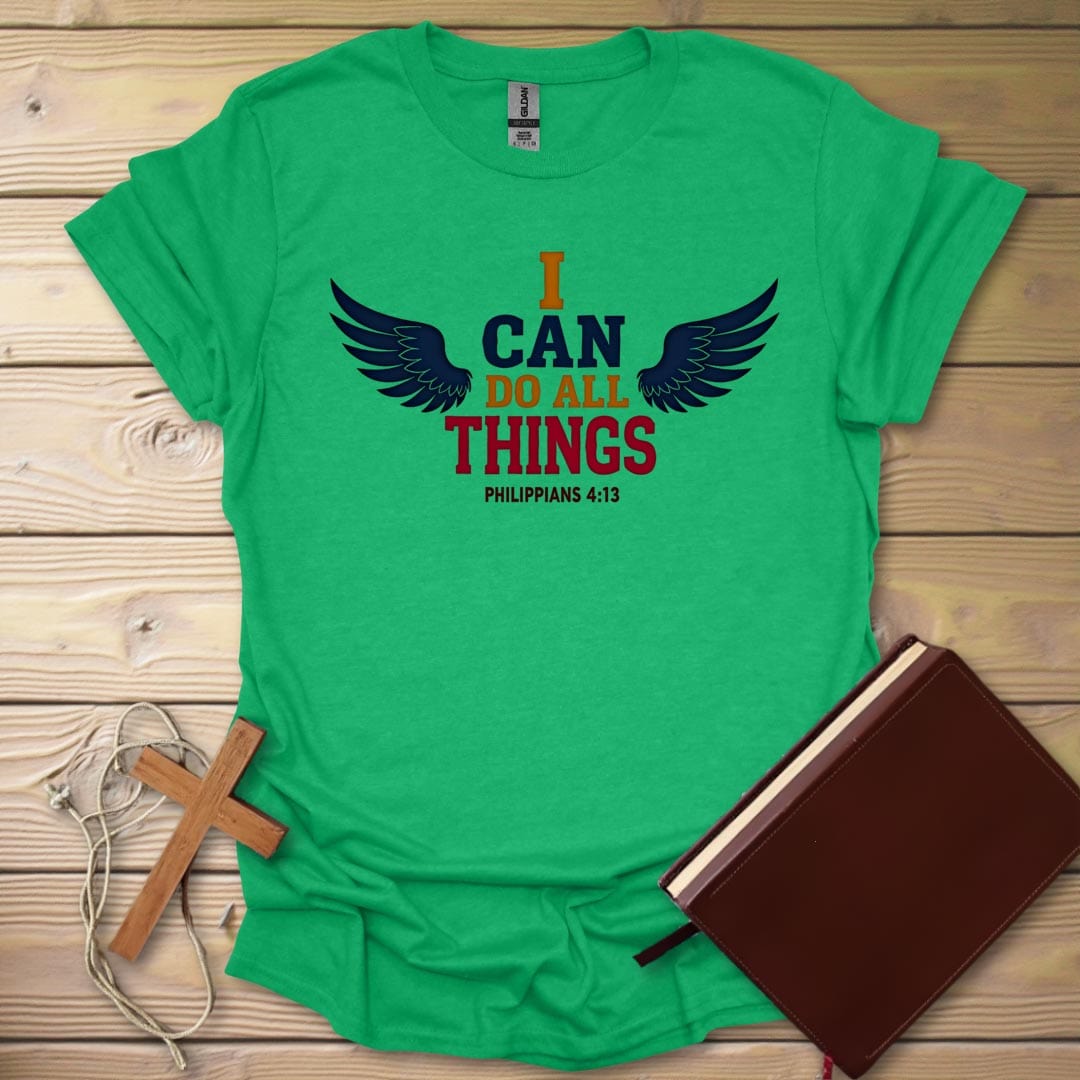 Divine Strength T-Shirt Heather Irish Green / S