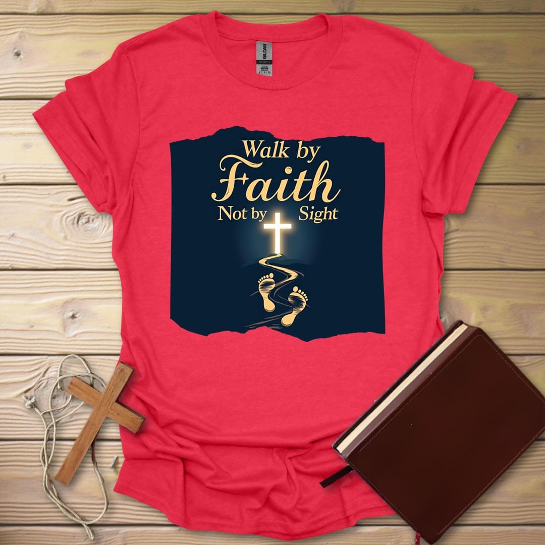 Faith Journey Night T-Shirt Heather Red / S