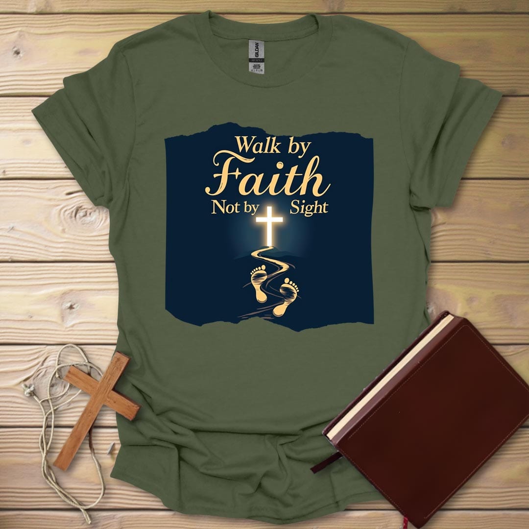 Faith Journey Night T-Shirt Military Green / S