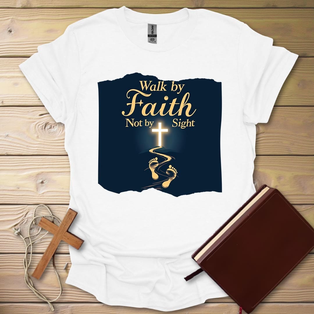 Faith Journey Night T-Shirt White / S