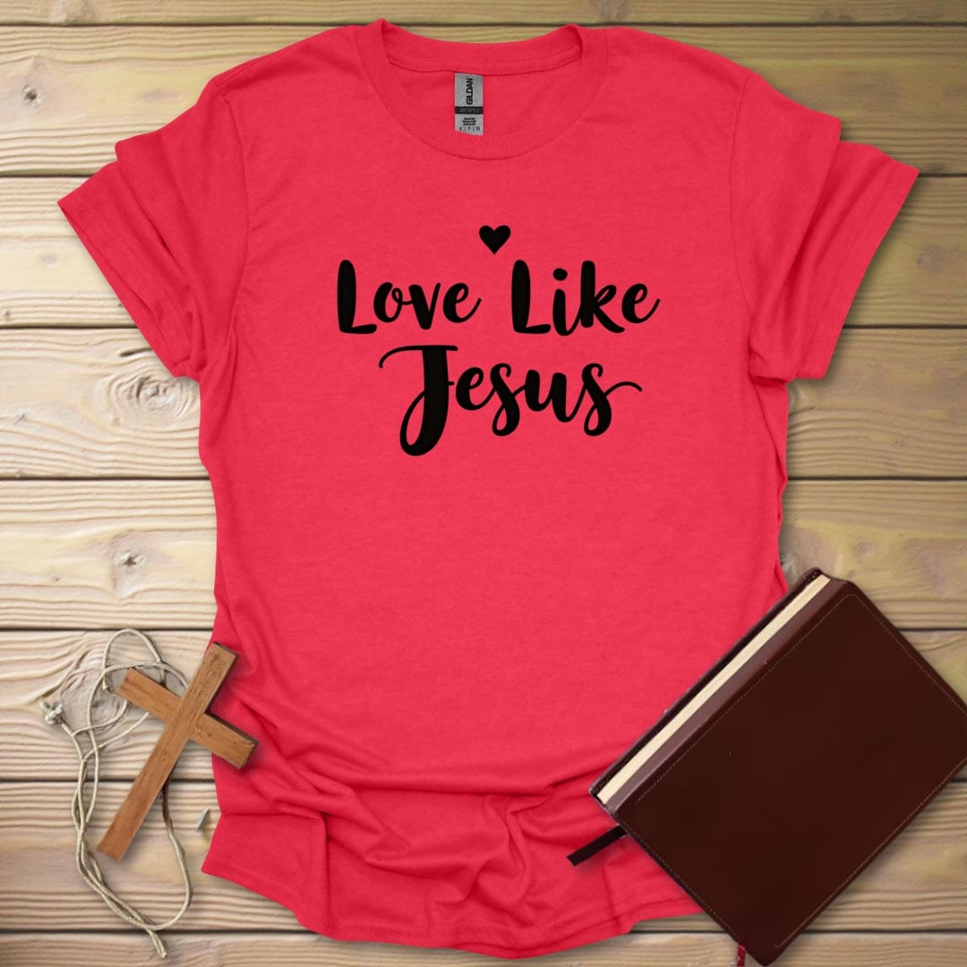 Faith Love T-Shirt Heather Red / S