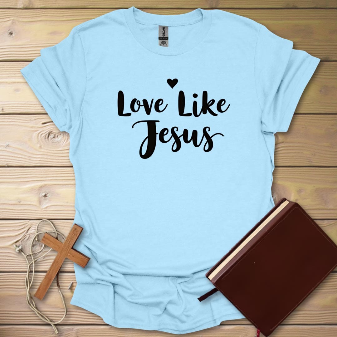 Faith Love T-Shirt Light Blue / S