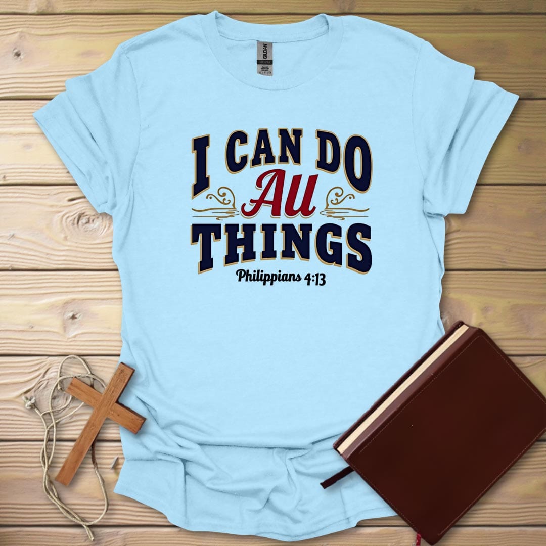 Faith Strength T-Shirt Light Blue / S