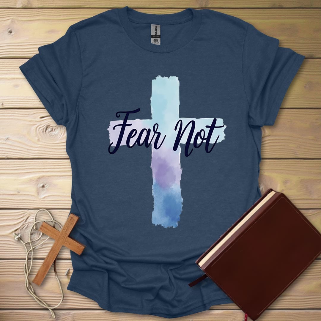 Fear Not T-Shirt Heather Navy / S