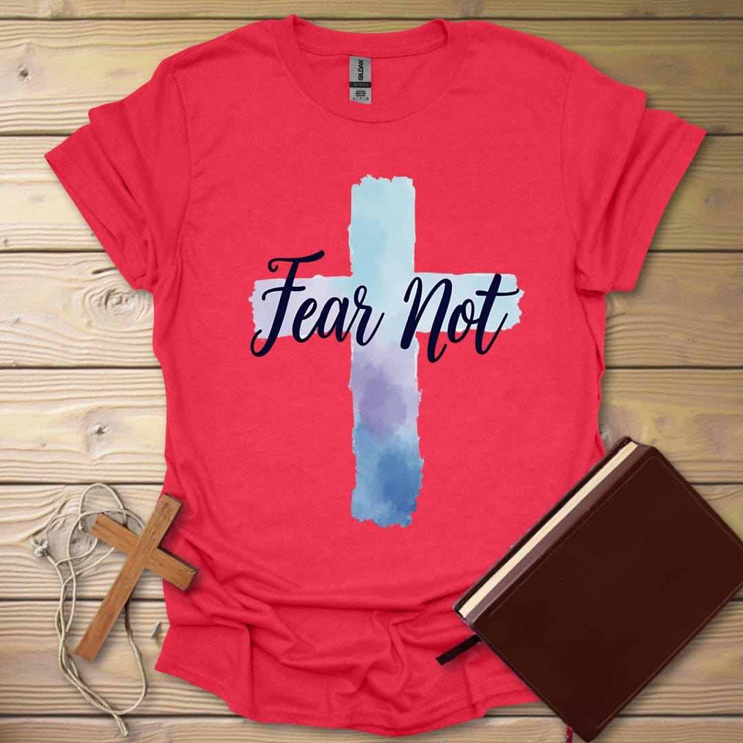 Fear Not T-Shirt Heather Red / S