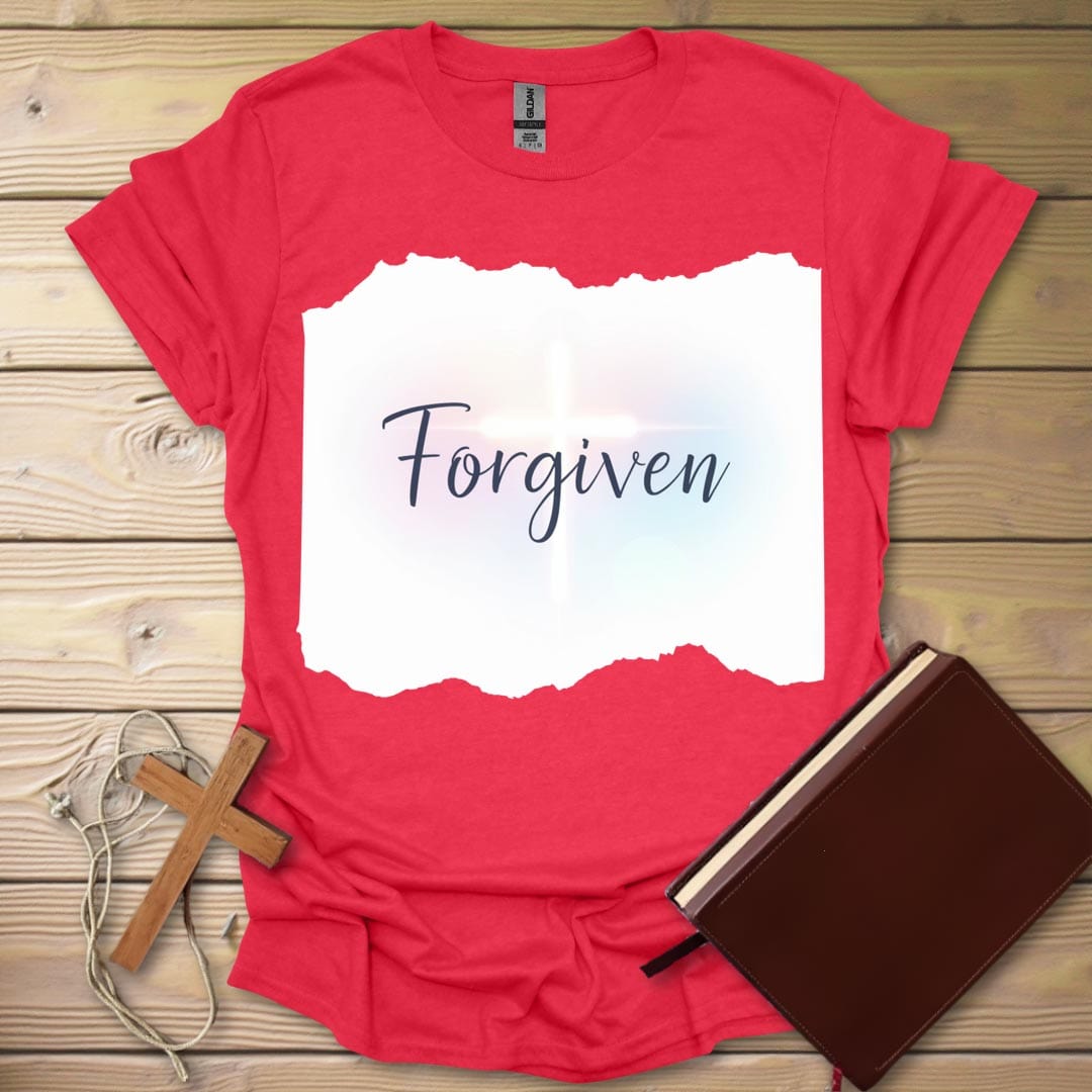 Forgiven Glow T-Shirt Heather Red / S