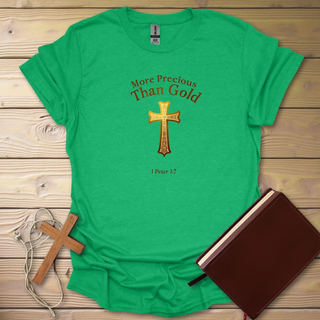 Golden Grace T-Shirt Heather Irish Green / S