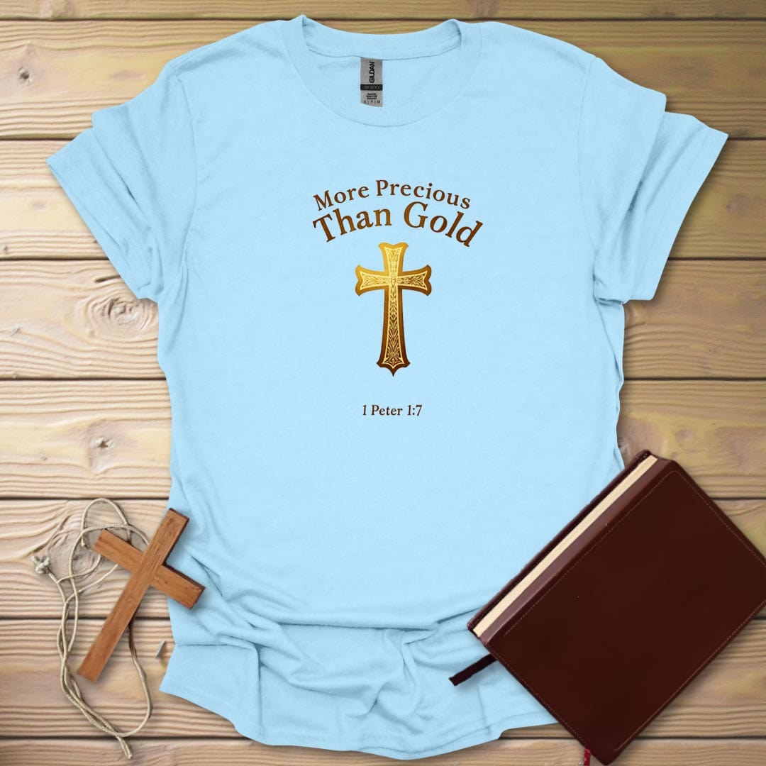Golden Grace T-Shirt Light Blue / S