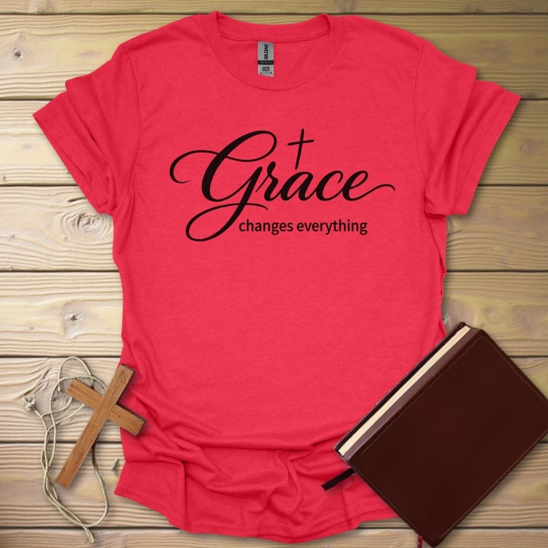 Grace Changes All T-Shirt Heather Red / S