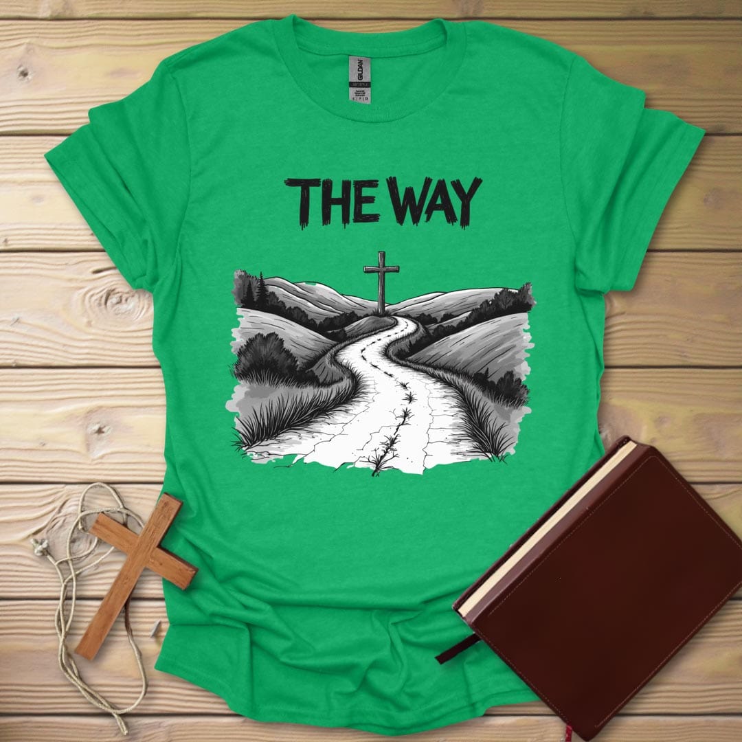 Guiding Path T-Shirt Heather Irish Green / S