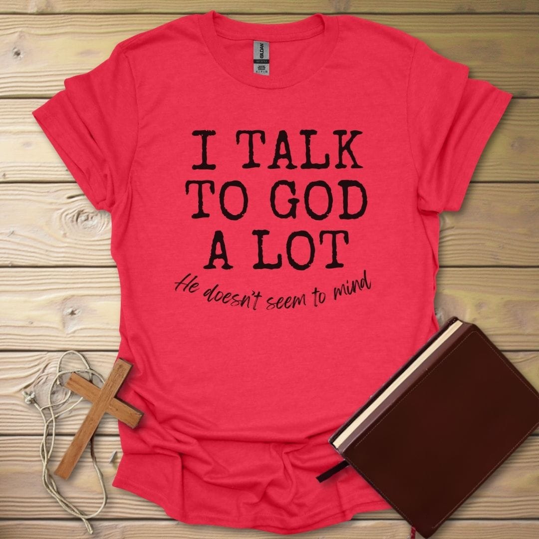 He Listens T-Shirt Heather Red / S