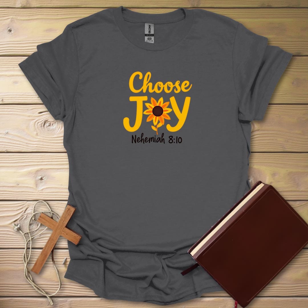Joyful Bloom T-Shirt Charcoal / S