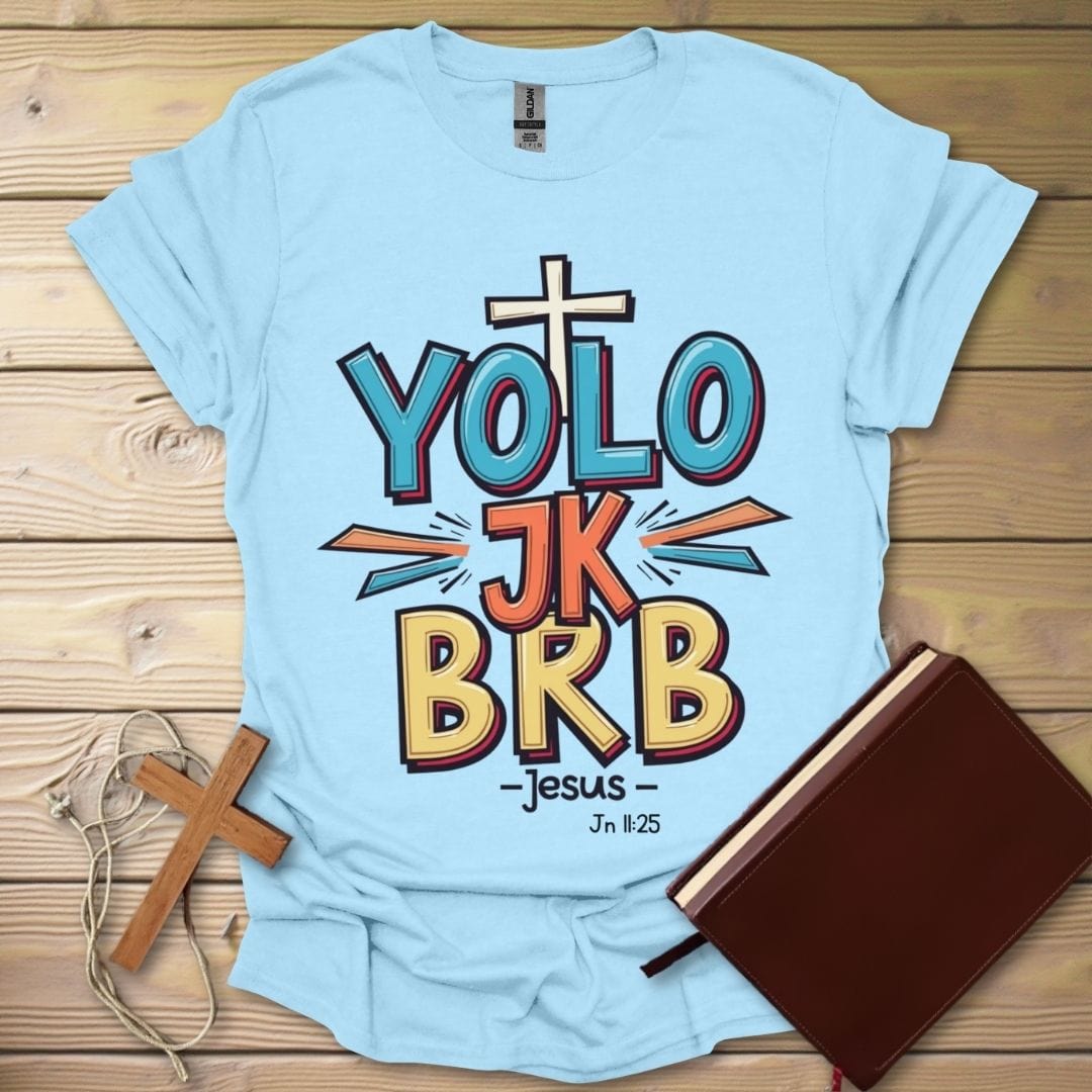 Joyful Faith T-Shirt Light Blue / S