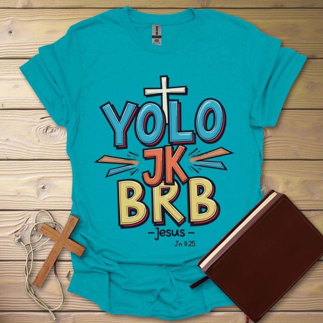 Joyful Faith T-Shirt Tropical Blue / S