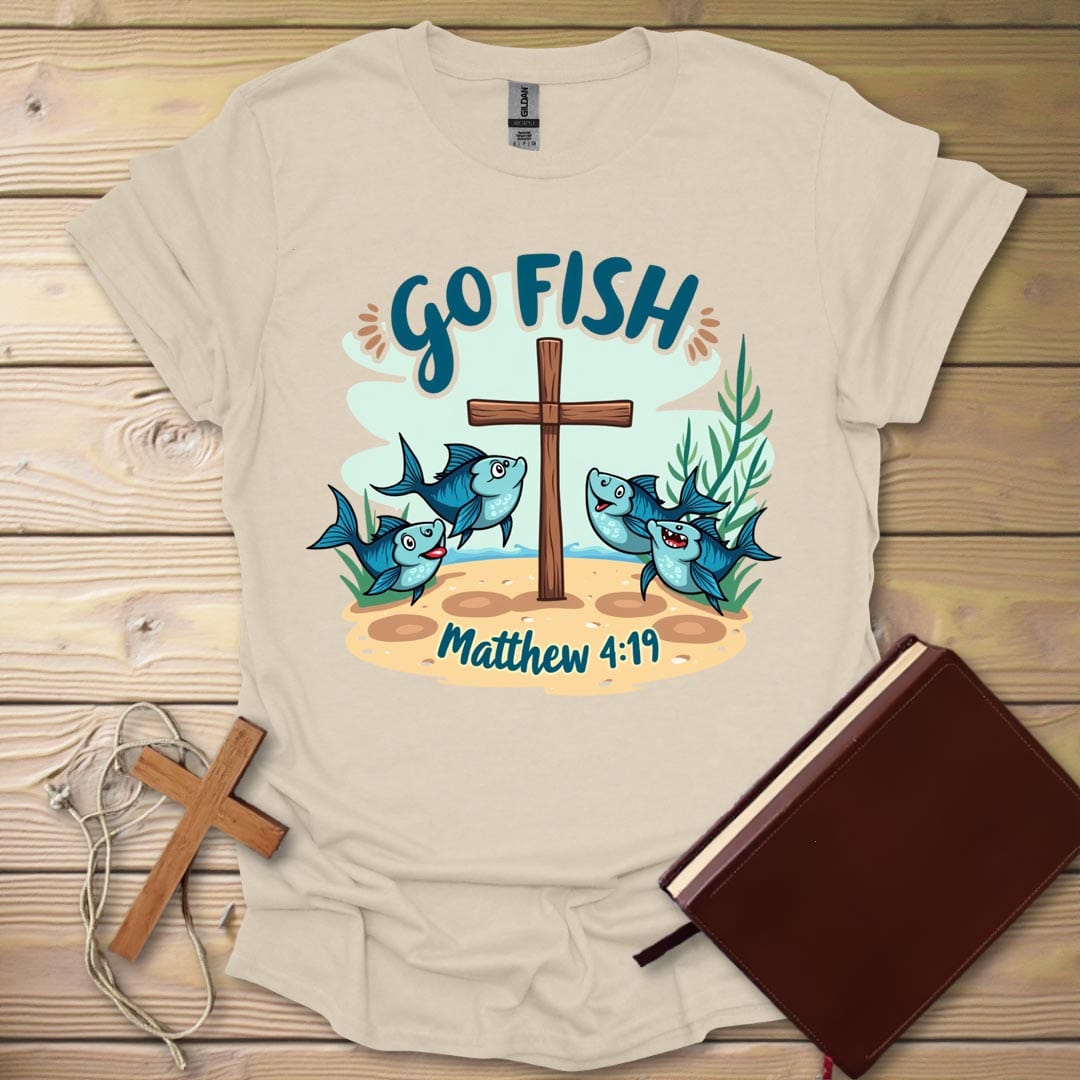 Joyful Fish T-Shirt Natural / S