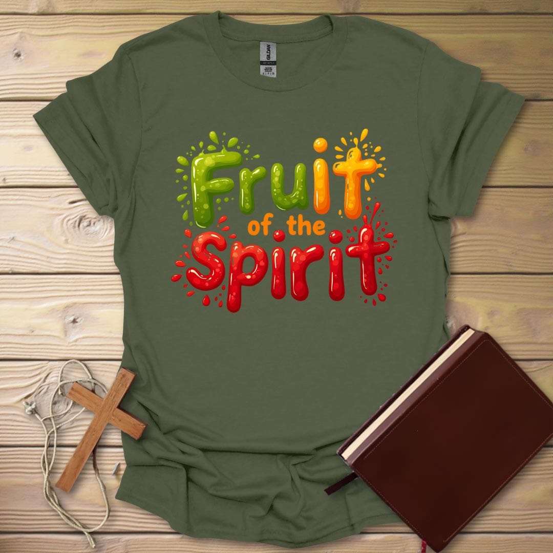 Juicy Spirit Splash T-Shirt Military Green / S