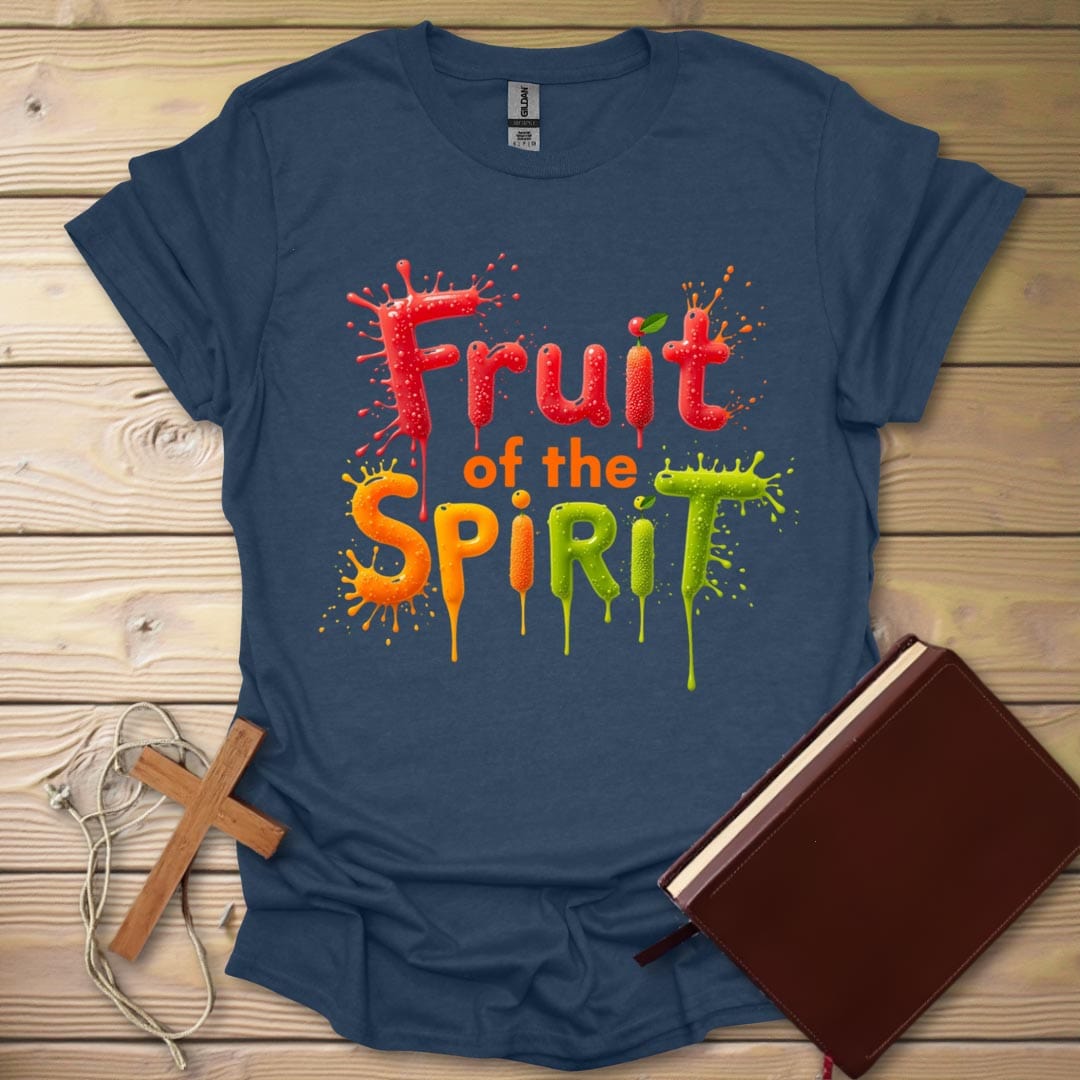 Juicy Spirit Splatter T-Shirt Heather Navy / S