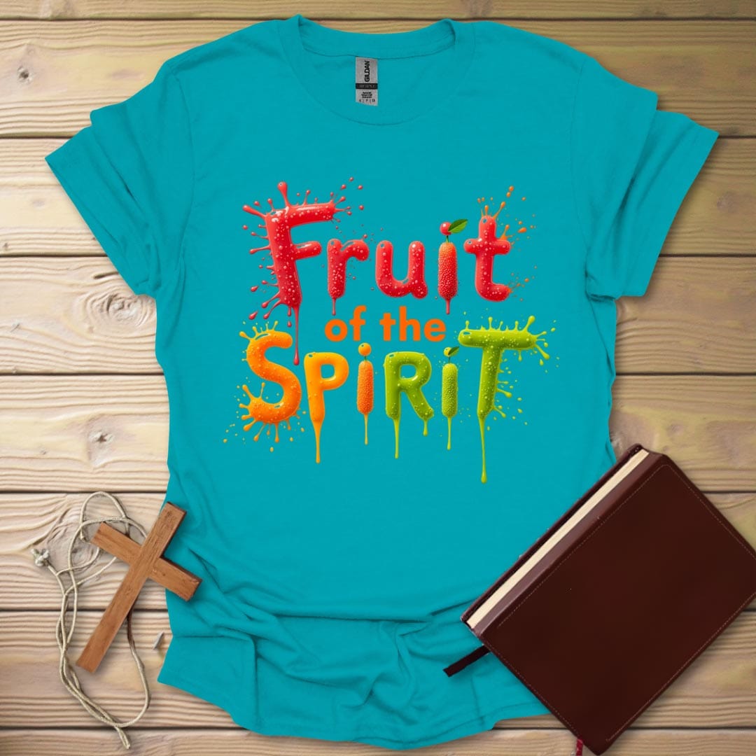 Juicy Spirit Splatter T-Shirt Tropical Blue / S