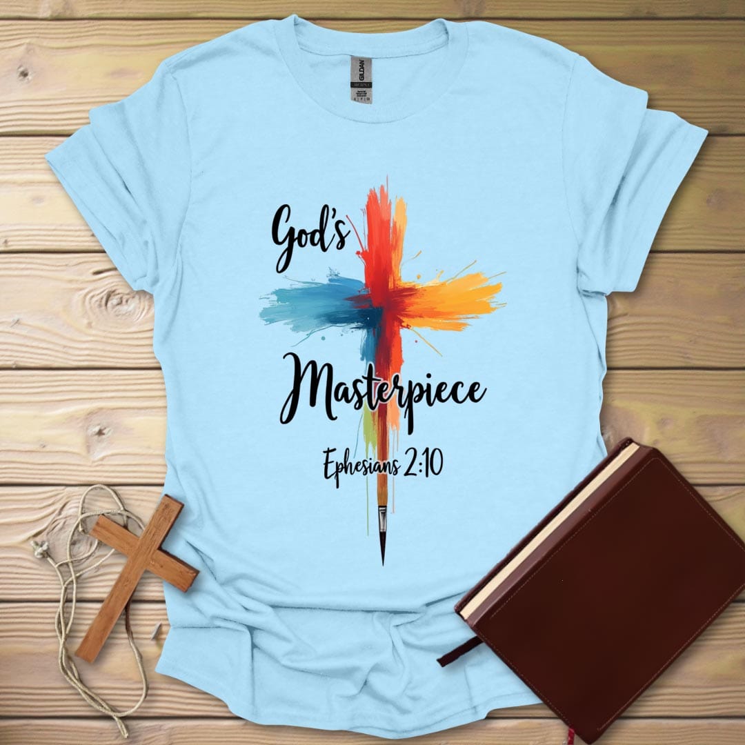 Masterpiece Design T-Shirt Light Blue / S