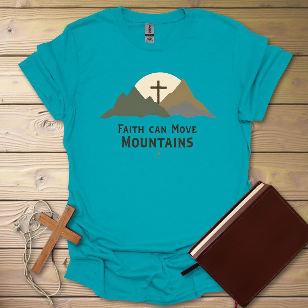 Mountain Faith T-Shirt Tropical Blue / S