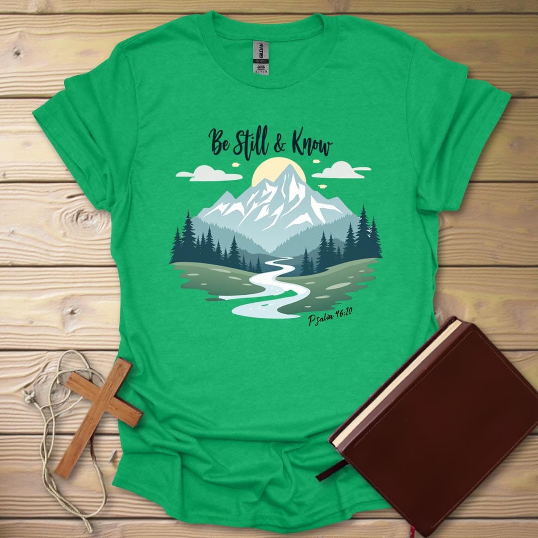 Peaceful Serenity T-Shirt Heather Irish Green / S