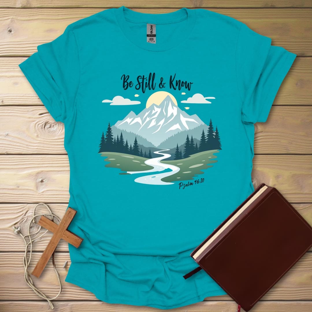 Peaceful Serenity T-Shirt Tropical Blue / S