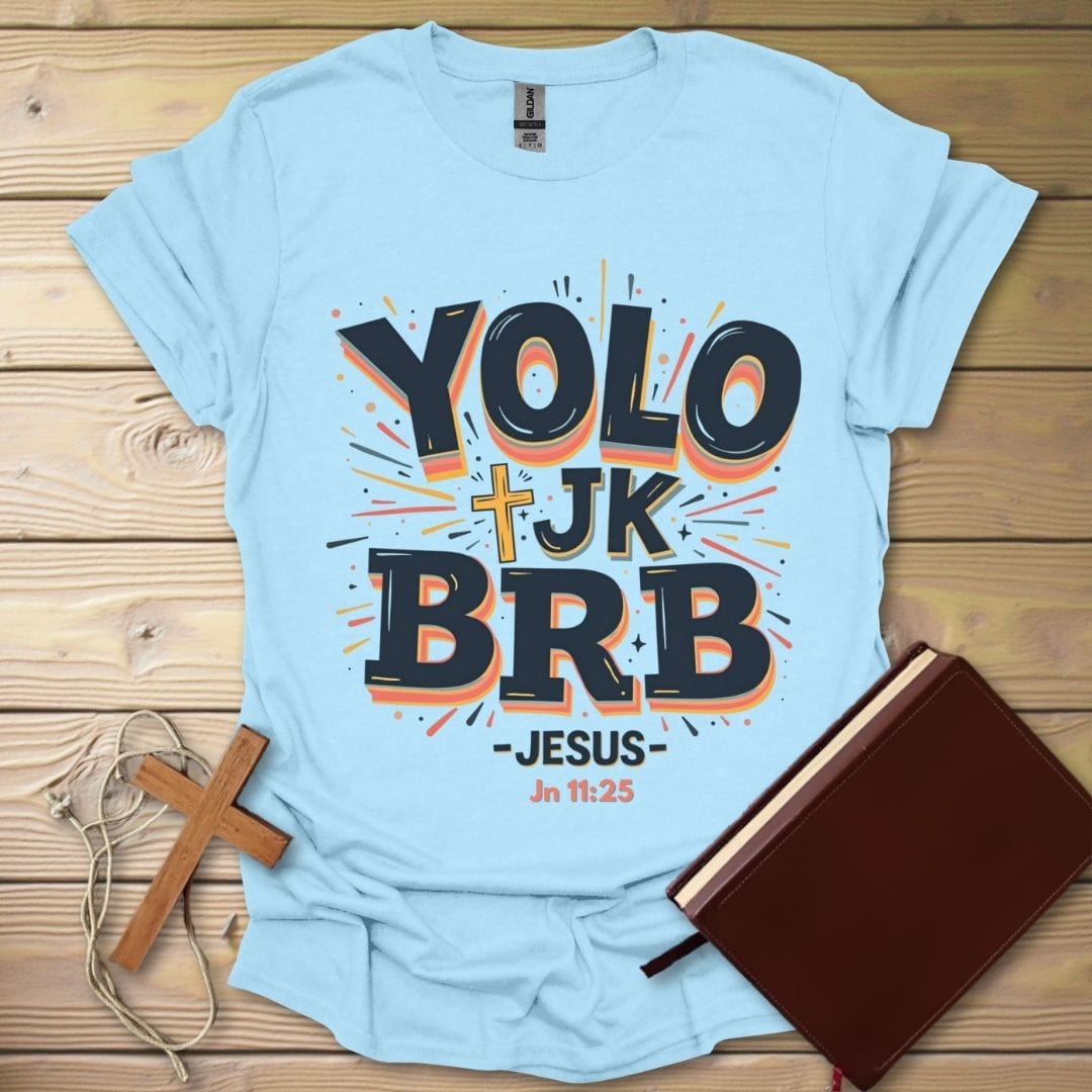Playful Faith T-Shirt Light Blue / S