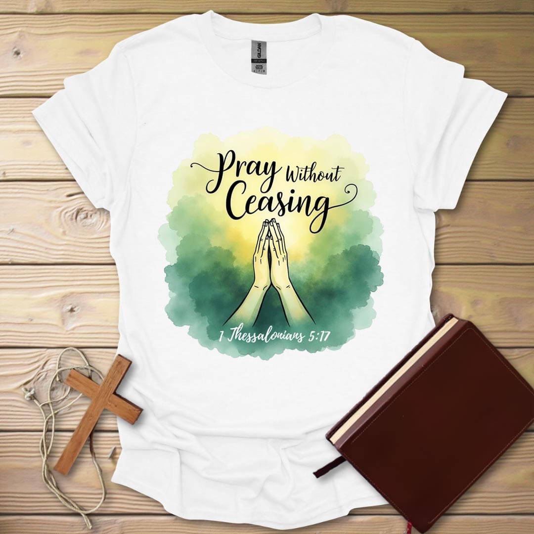 Pray Art T-Shirt White / S