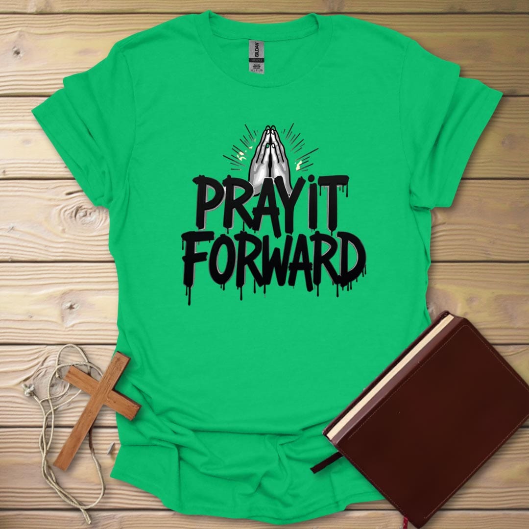 Pray Forward Graffiti T-Shirt Irish Green / S