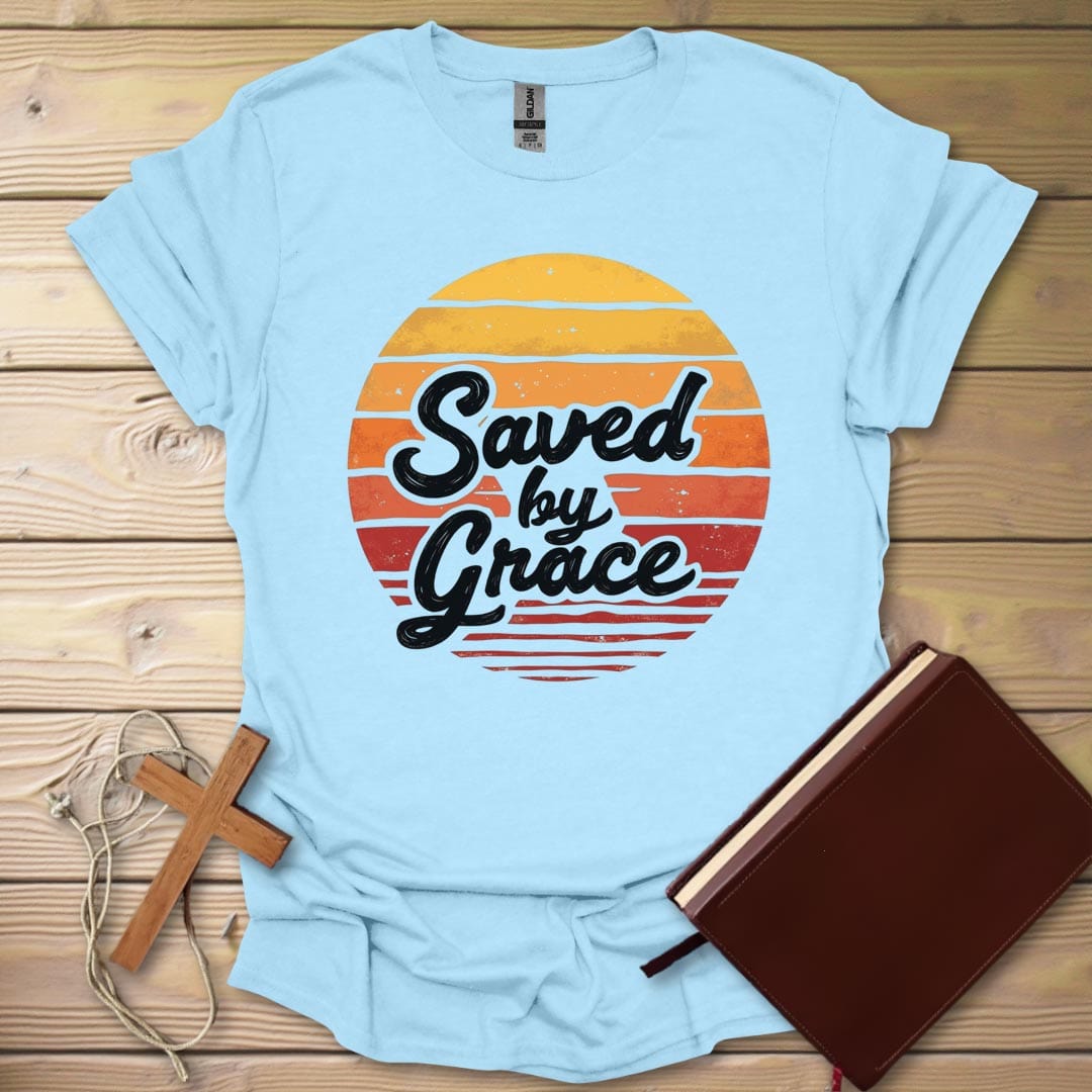 Retro Grace T-Shirt Light Blue / S