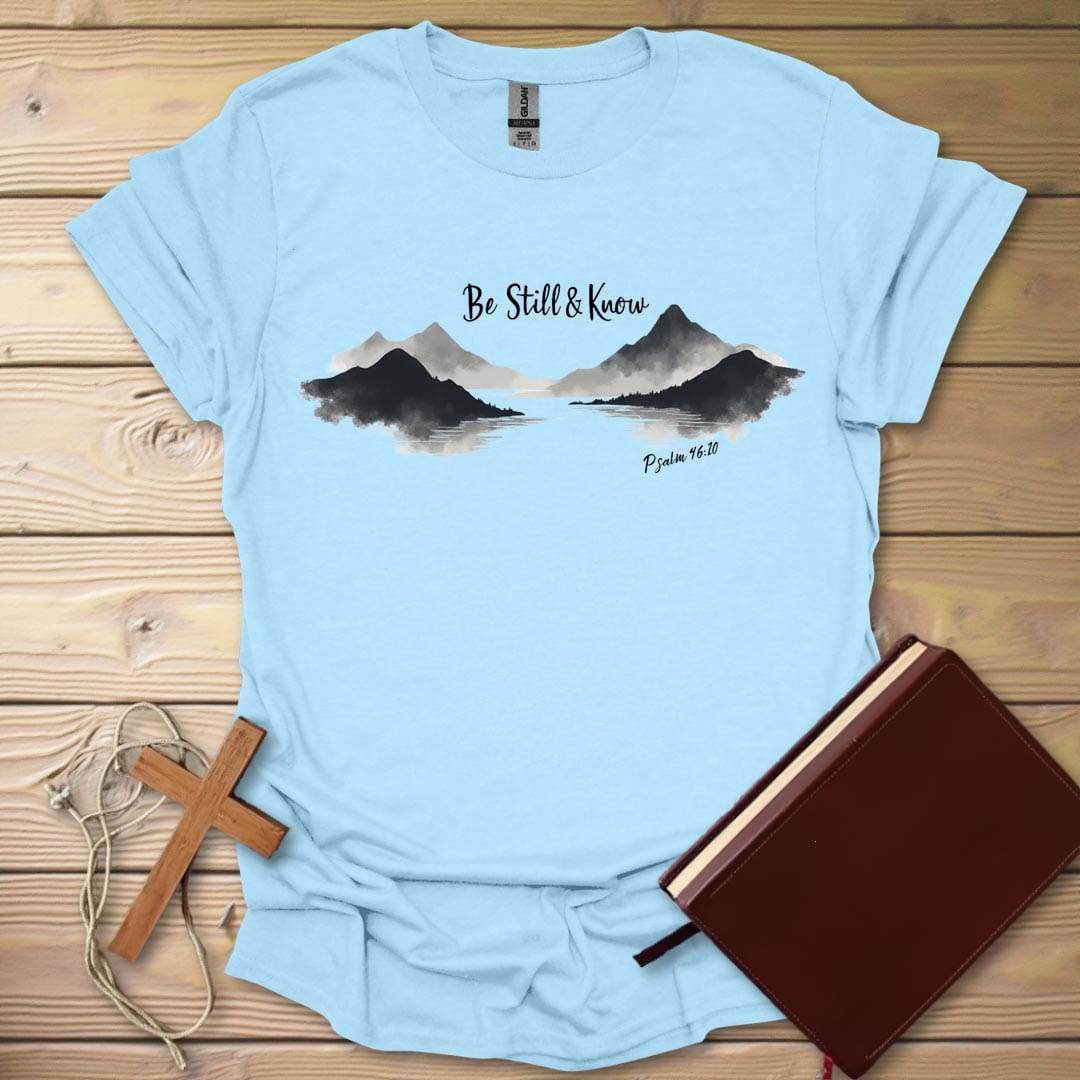 Serene Reflection T-Shirt Light Blue / S