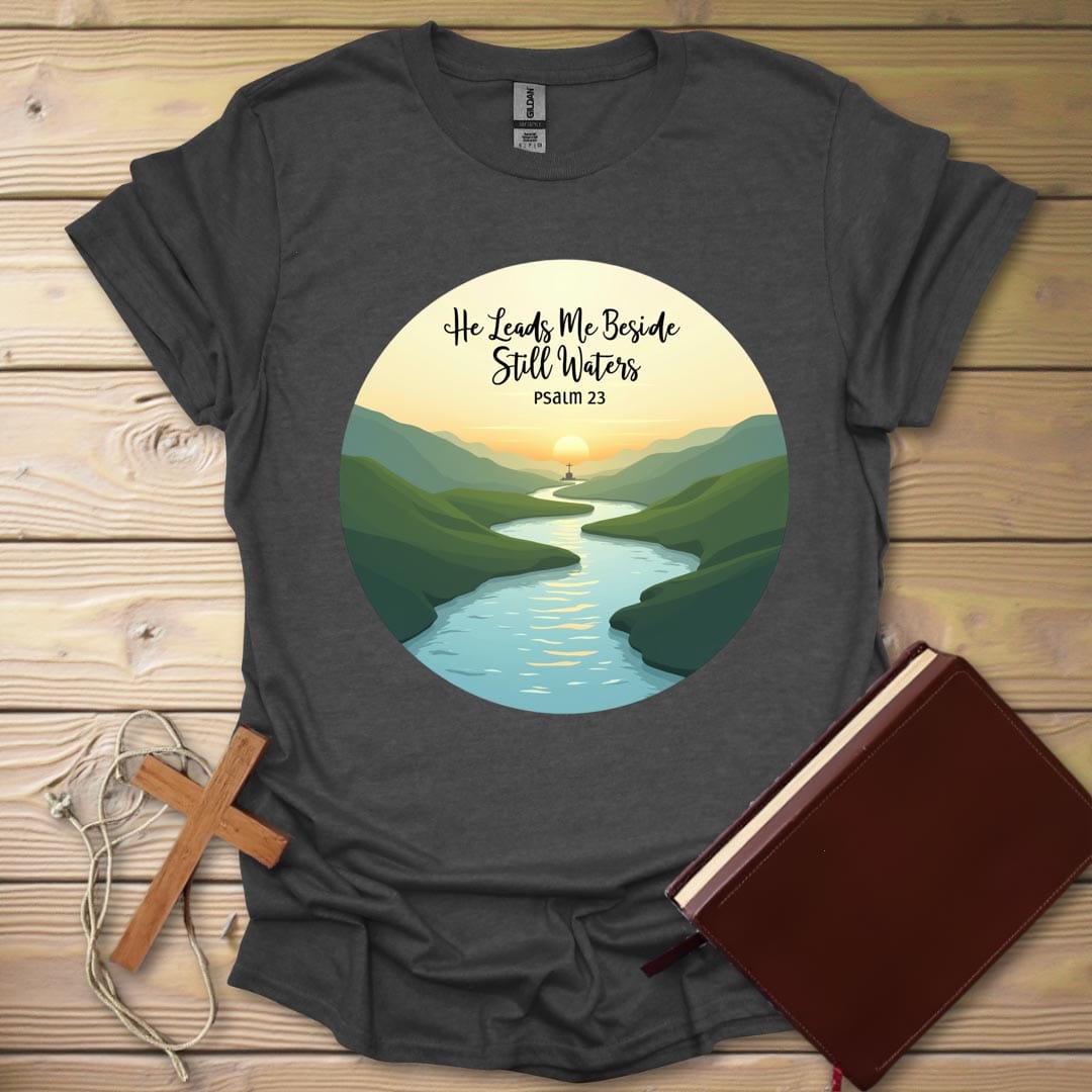 Still Waters Circle T-Shirt Dark Heather / S