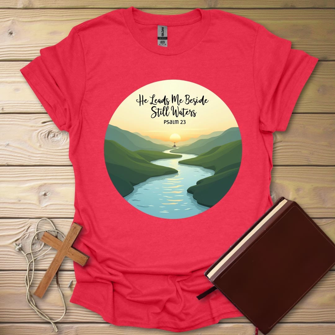 Still Waters Circle T-Shirt Heather Red / S