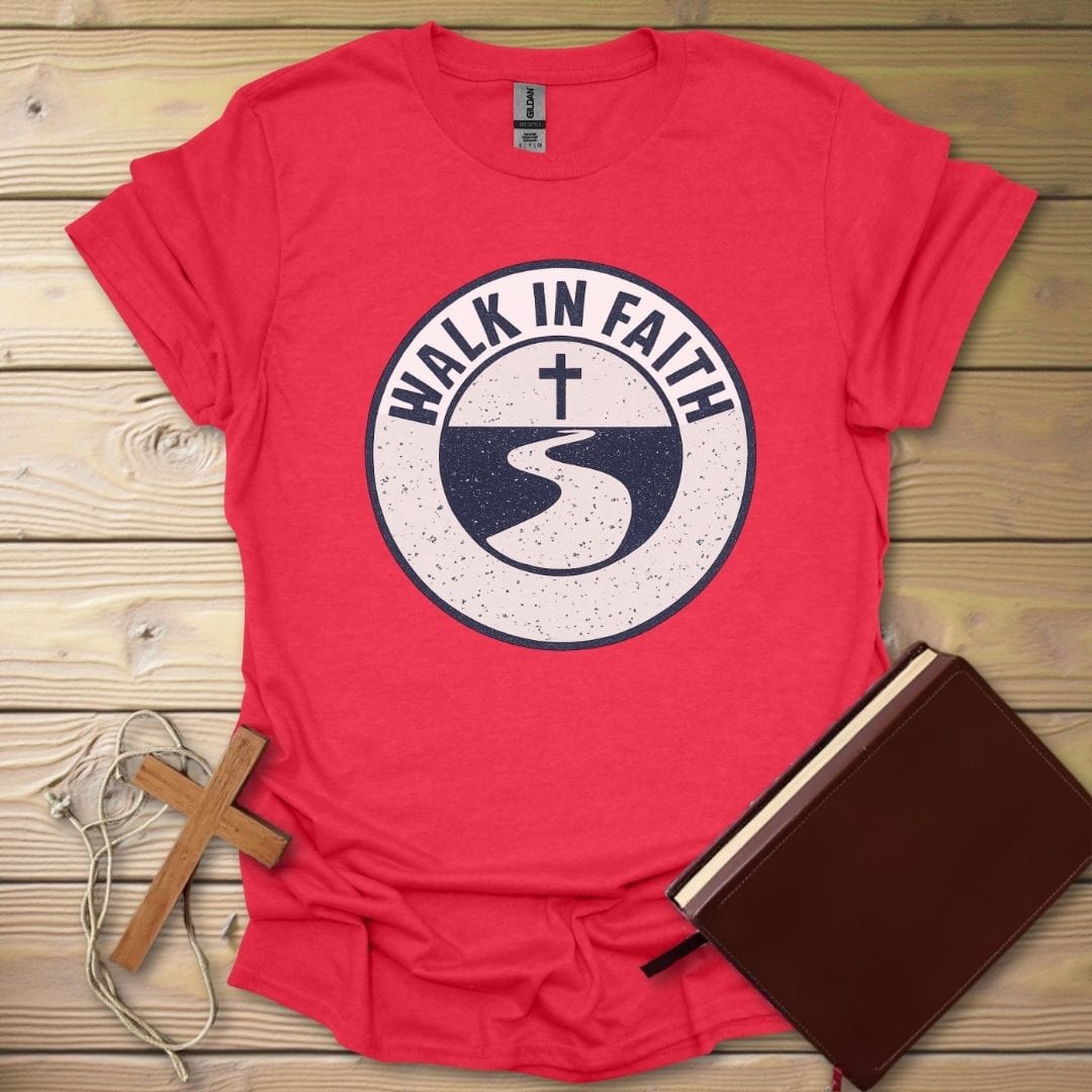 Worn Faith Journey T-Shirt Heather Red / S