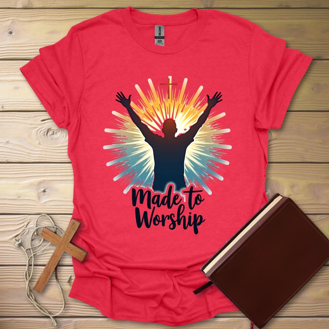 Worship Art T-Shirt Heather Red / S