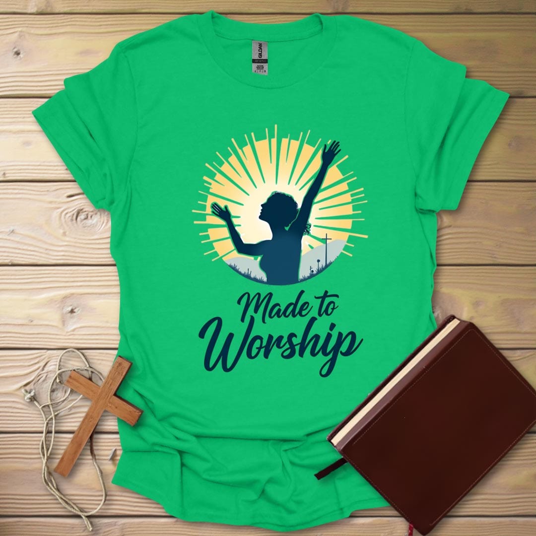Worship Design Circle T-Shirt Irish Green / S