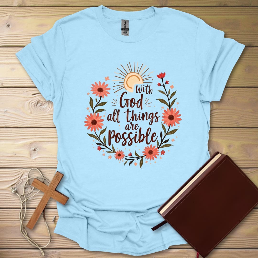Boho Faith T-Shirt Light Blue / S
